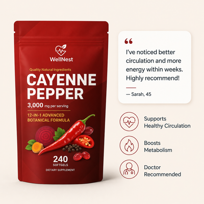 Cayenne Pepper Dietary Supplement Softgels