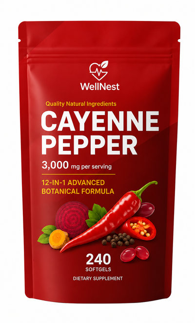 Cayenne Pepper Dietary Supplement Softgels