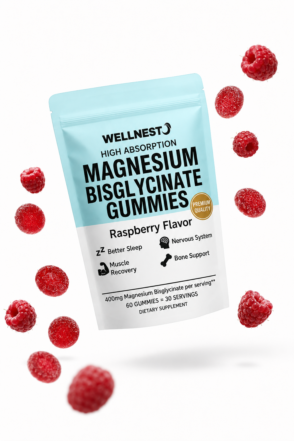 WELLNEST Magnesium Bisglycinate Gummies